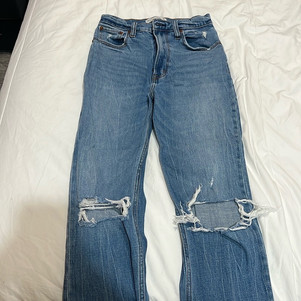 The Ankle Straight Ultra High Rise Curve Love Jean